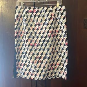 White House Black Market Skirt- Black/White/Pastel